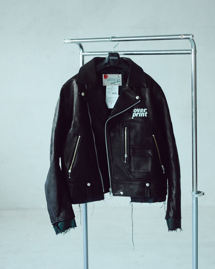 LEATHER SINGLE RIDERS JACKET *sevskig exclusive