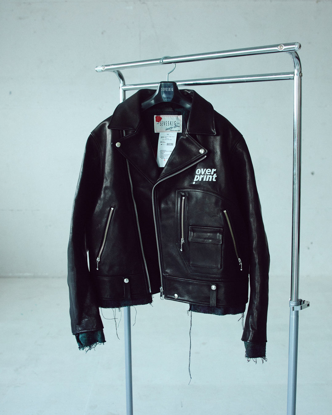 LEATHER SINGLE RIDERS JACKET *sevskig exclusive
