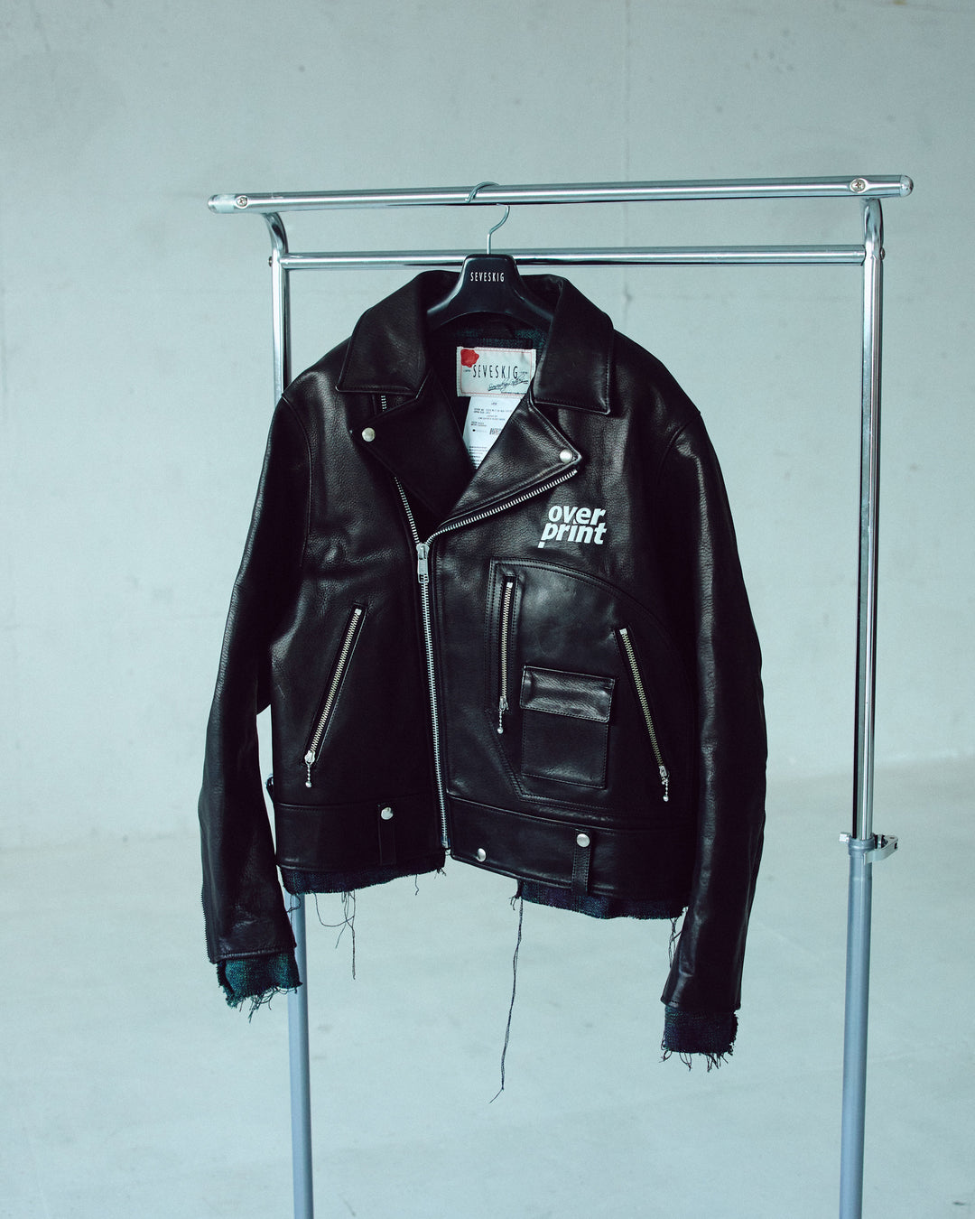 LEATHER SINGLE RIDERS JACKET *sevskig exclusive