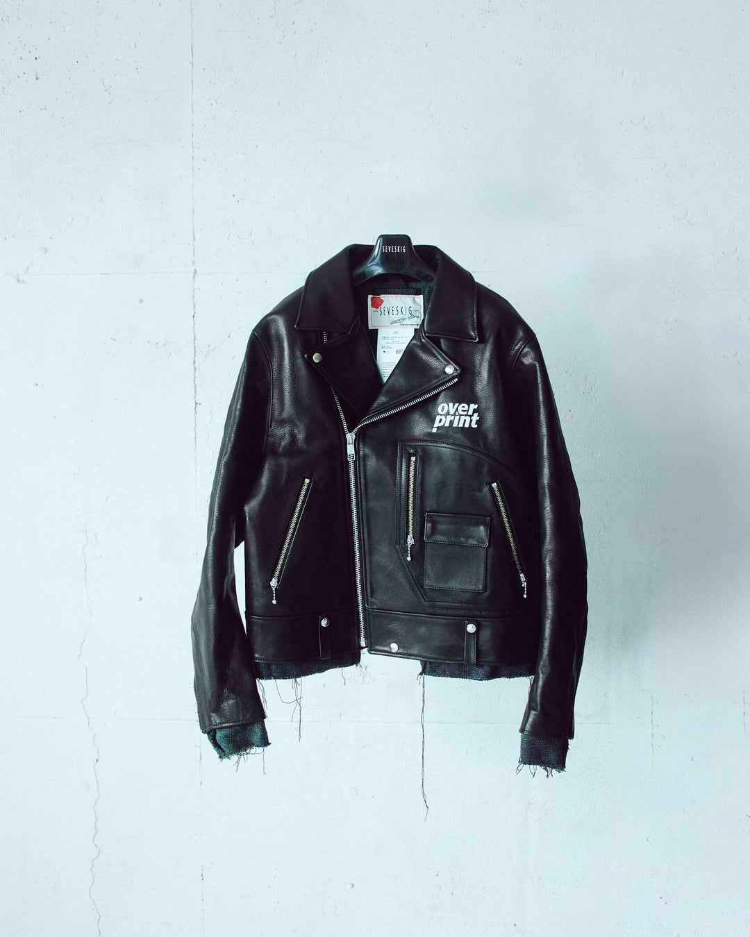 LEATHER SINGLE RIDERS JACKET *sevskig exclusive
