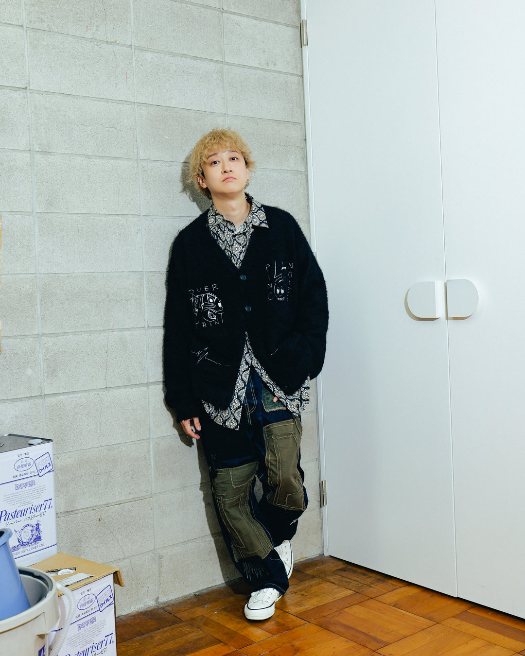 PINC NOISE MOHAIR CARDIGAN
