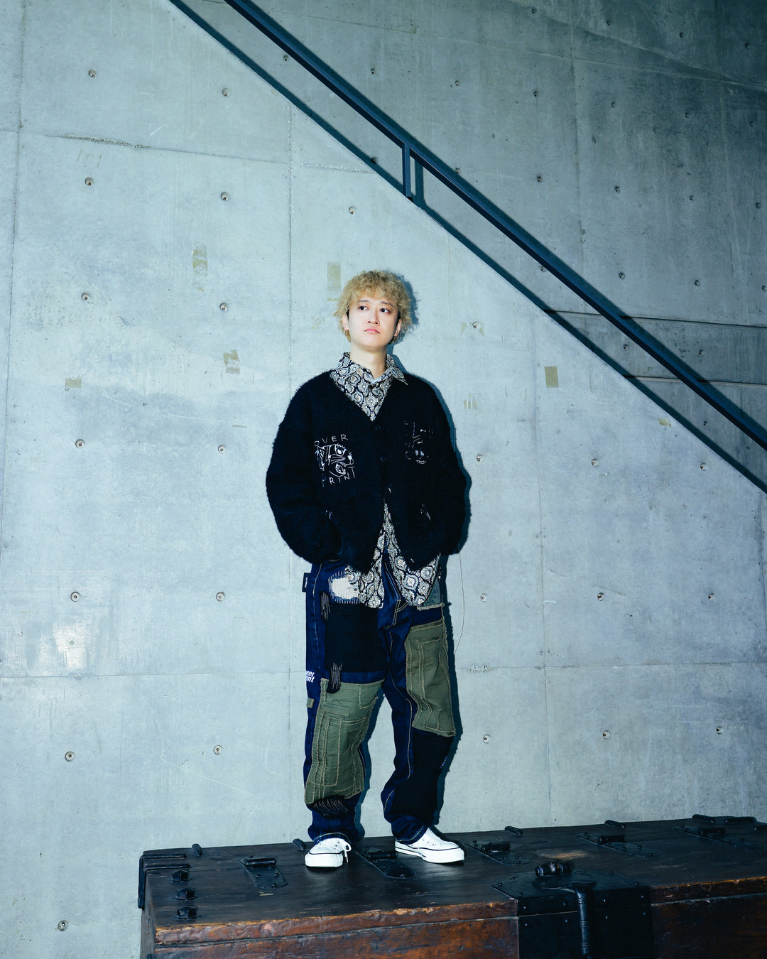PINC NOISE MOHAIR CARDIGAN