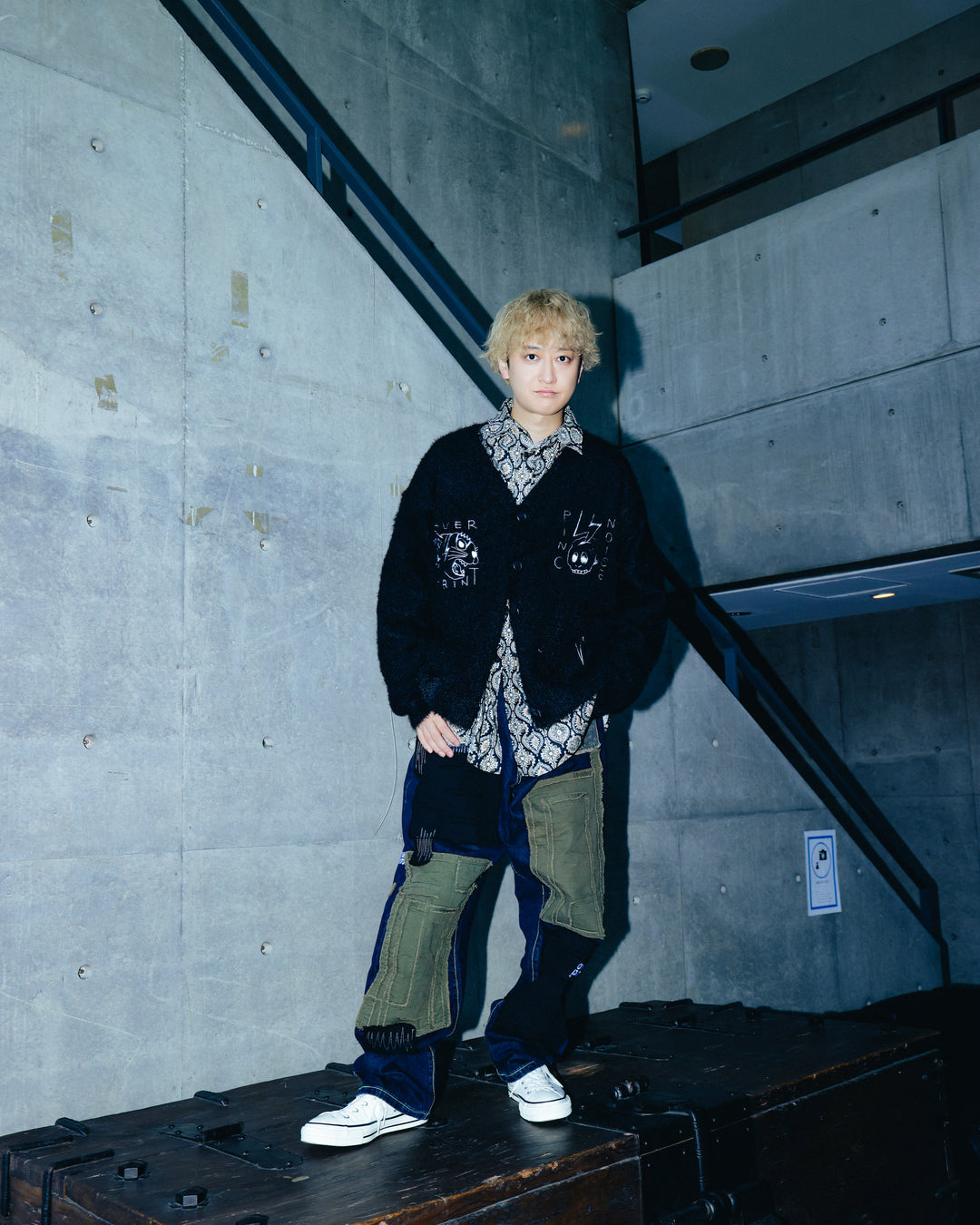 PINC NOISE MOHAIR CARDIGAN
