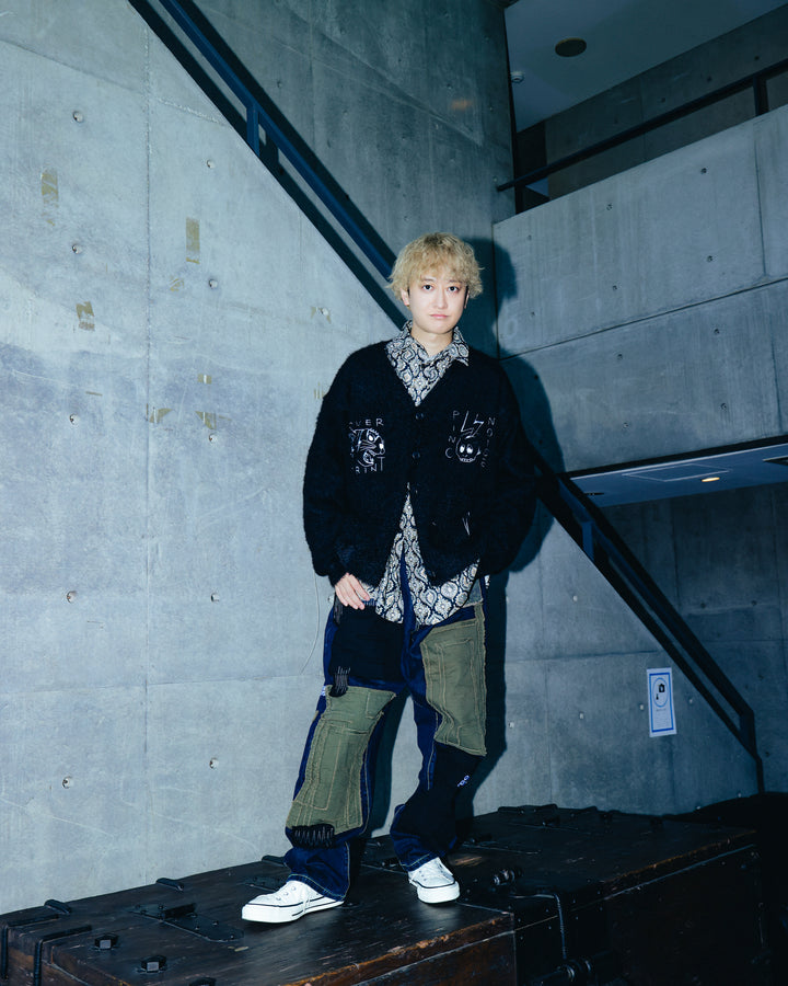 PINC NOISE MOHAIR CARDIGAN