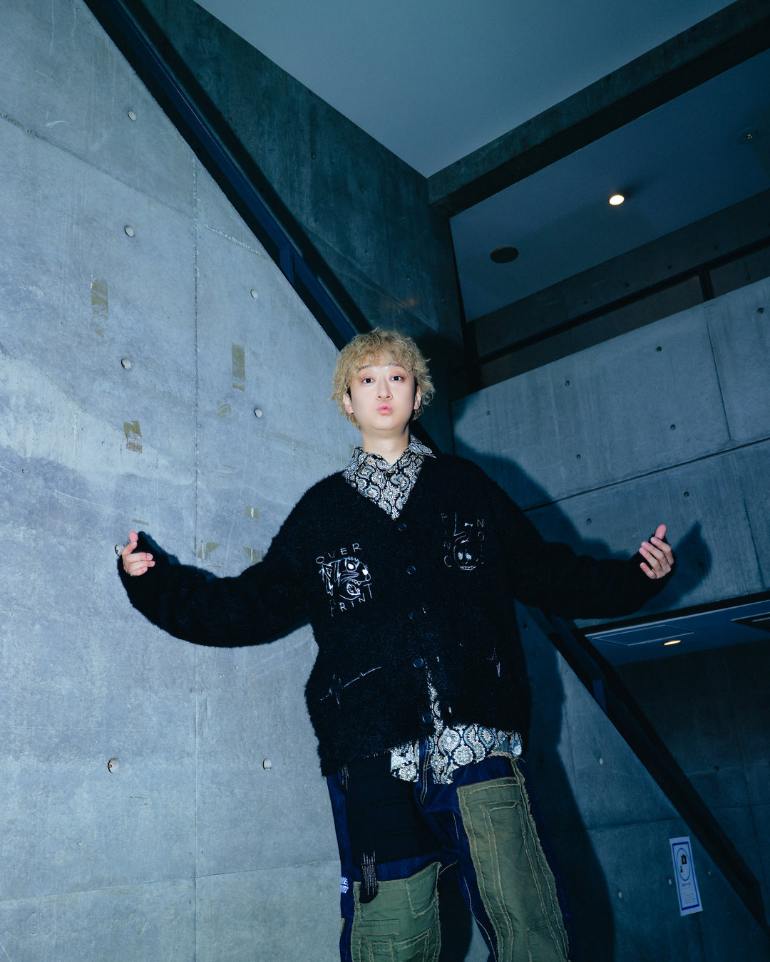 PINC NOISE MOHAIR CARDIGAN