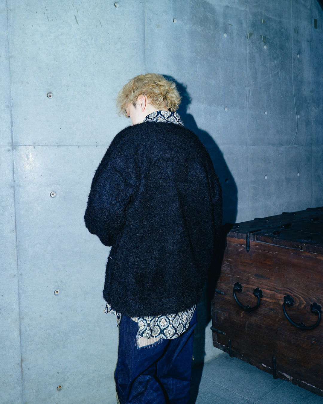 PINC NOISE MOHAIR CARDIGAN