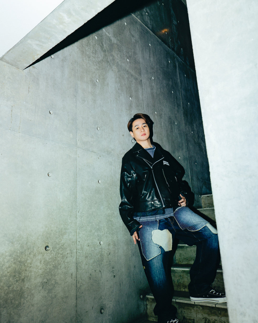 LEATHER SINGLE RIDERS JACKET *sevskig exclusive