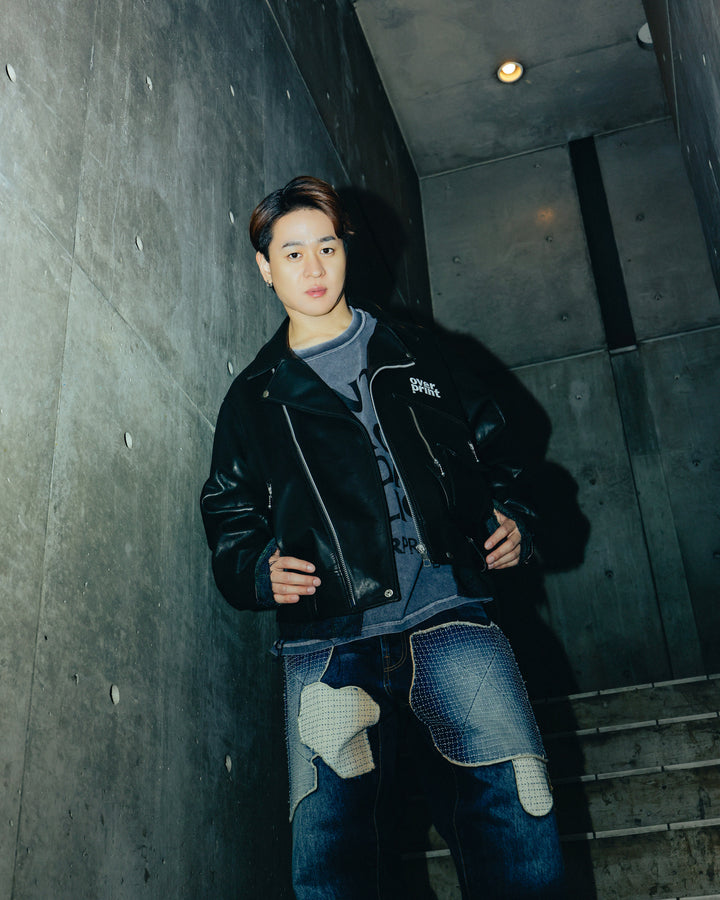 LEATHER SINGLE RIDERS JACKET *sevskig exclusive