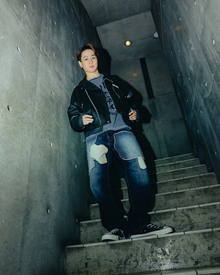 LEATHER SINGLE RIDERS JACKET *sevskig exclusive