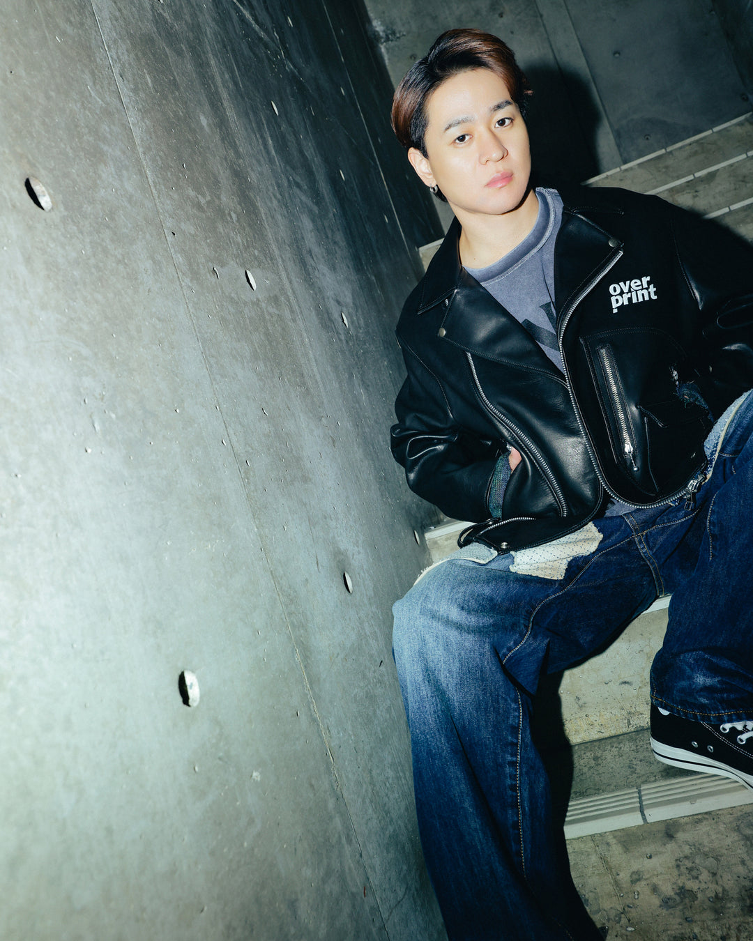 LEATHER SINGLE RIDERS JACKET *sevskig exclusive