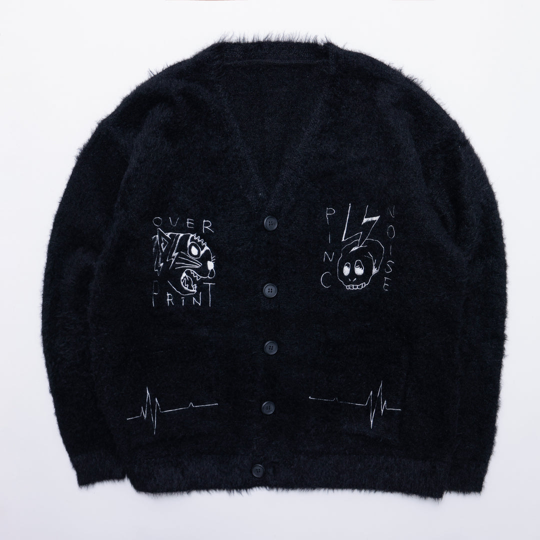 PINC NOISE MOHAIR CARDIGAN