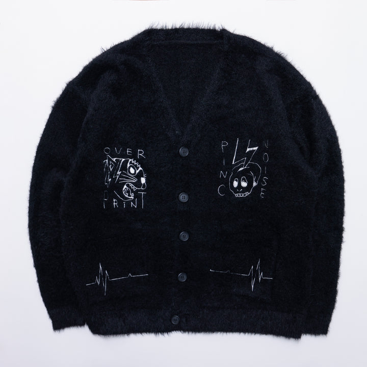 PINC NOISE MOHAIR CARDIGAN