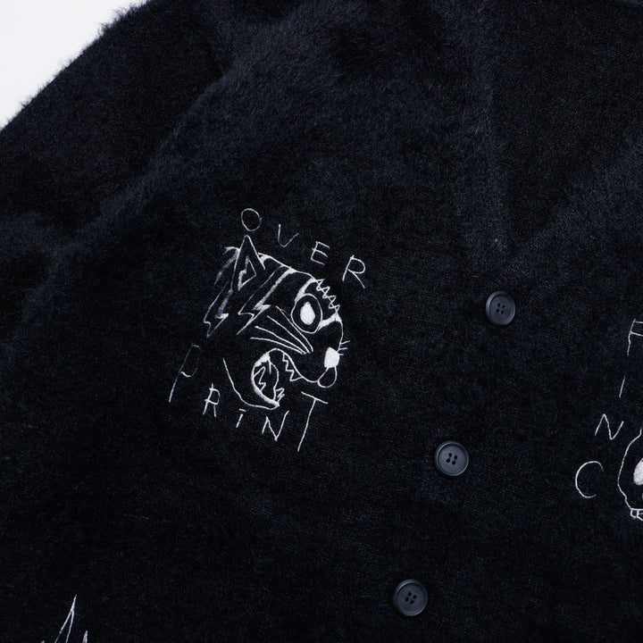 PINC NOISE MOHAIR CARDIGAN