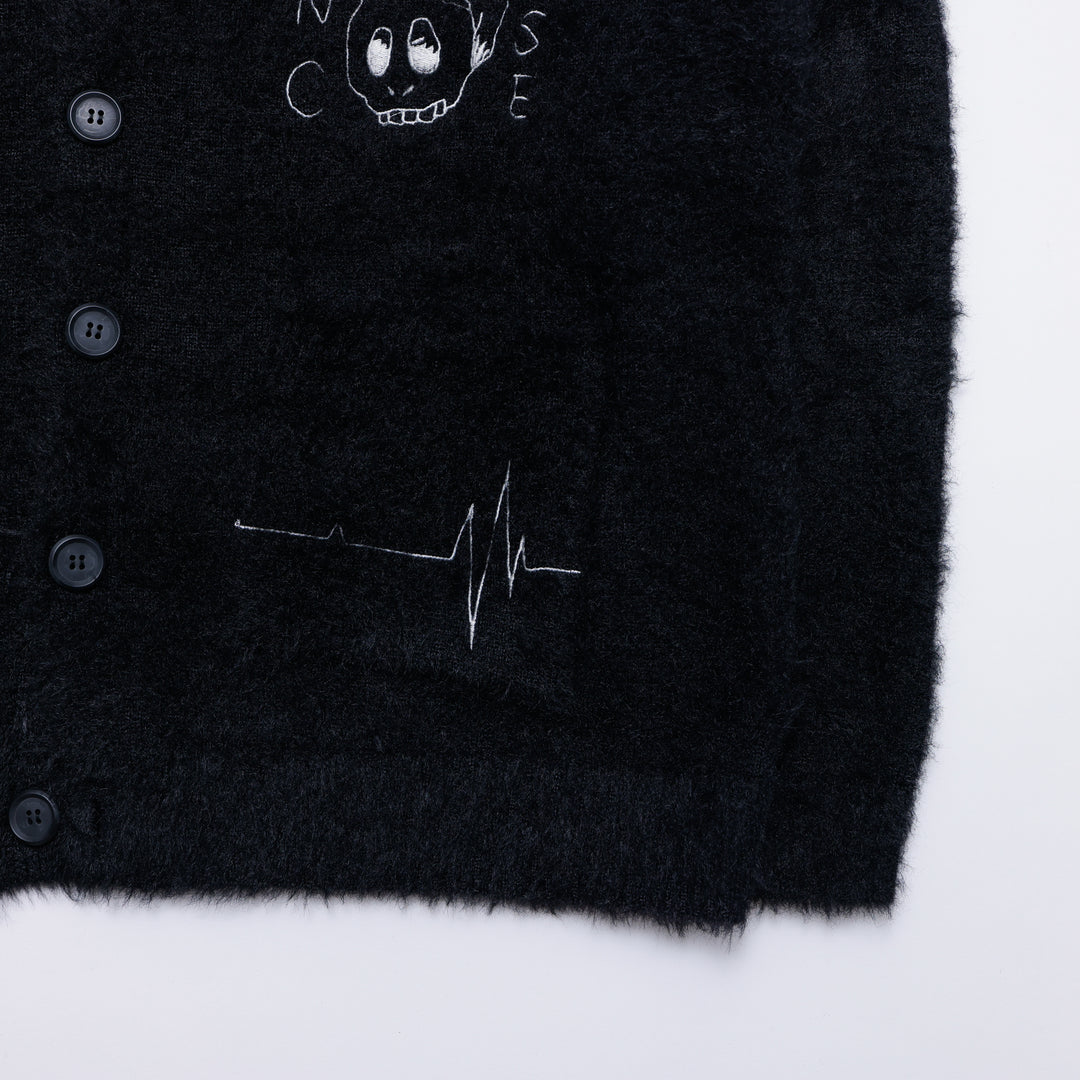PINC NOISE MOHAIR CARDIGAN