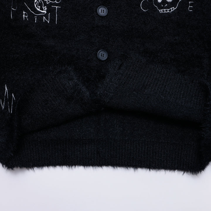 PINC NOISE MOHAIR CARDIGAN