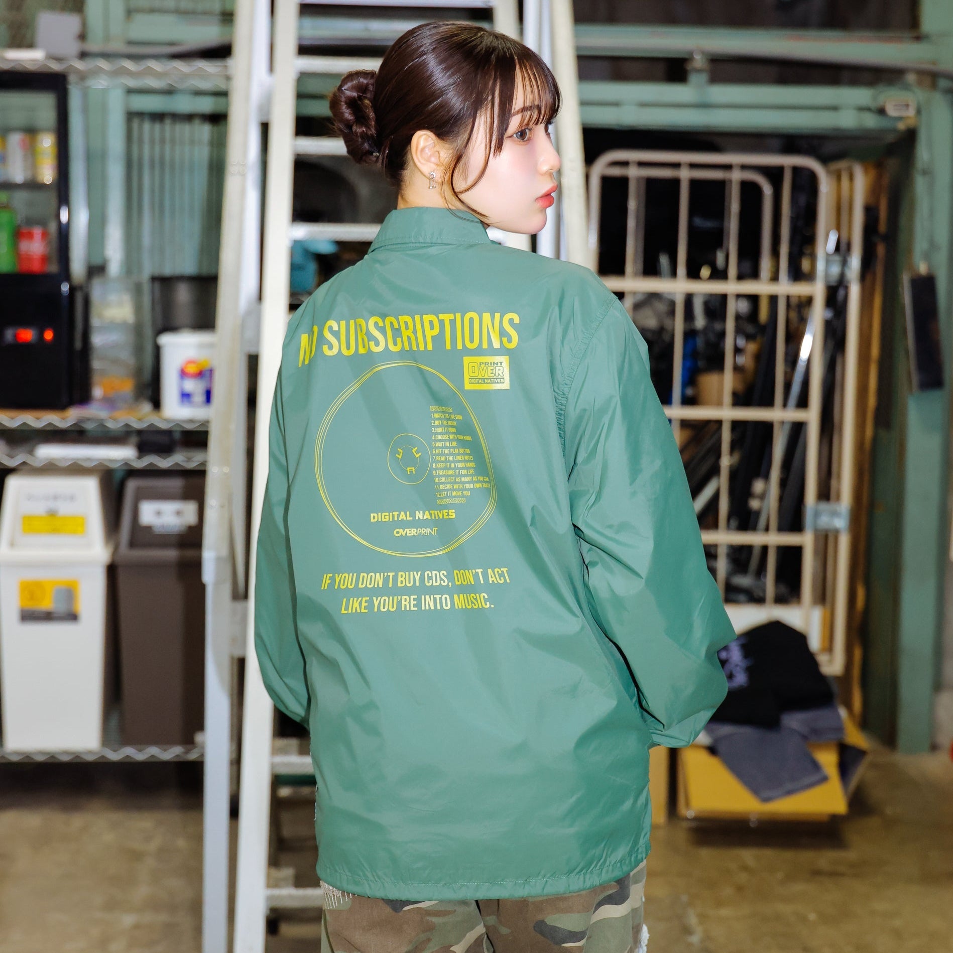 NO SUBSCRIPTIONS COACH JACKET – over print