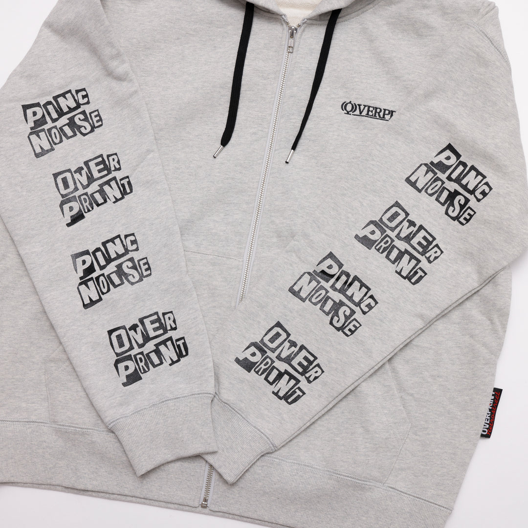 OVERPRINT Zip Hoodie_PINC NOISE