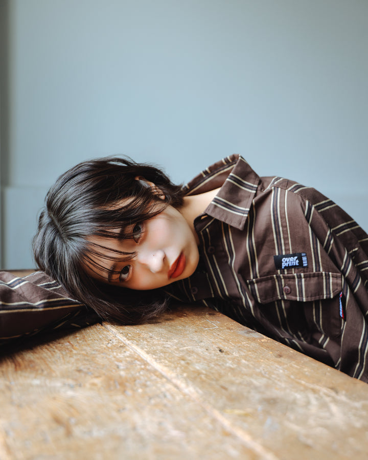 BREAK WIDE SHIRTS(STRIPE)