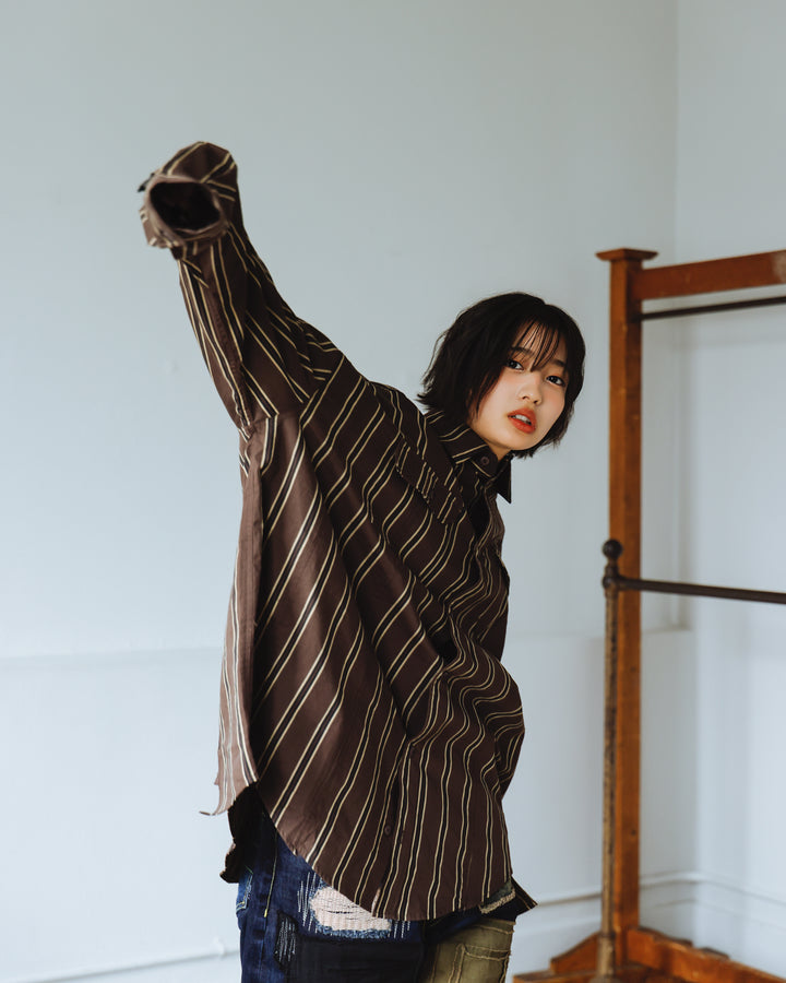 BREAK WIDE SHIRTS(STRIPE)