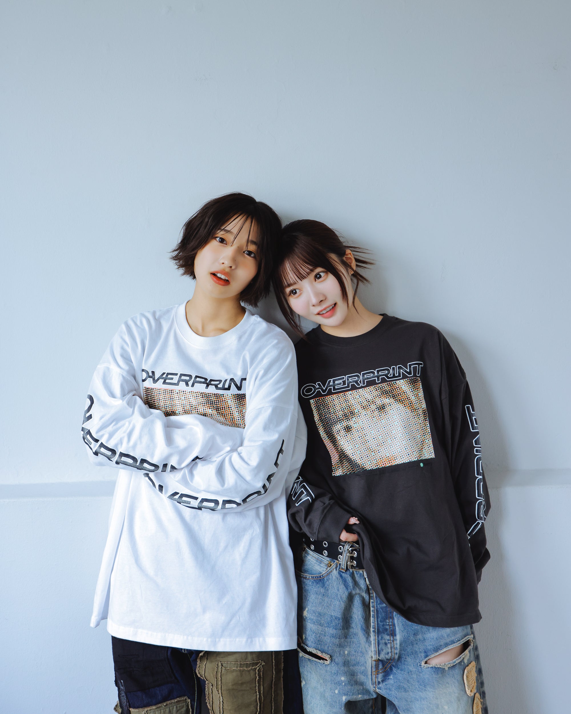 DOT ART LS Tee – over print DOT ART LS Tee – over print