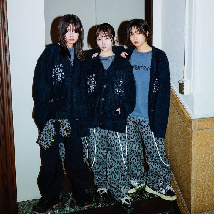 PINC NOISE MOHAIR CARDIGAN