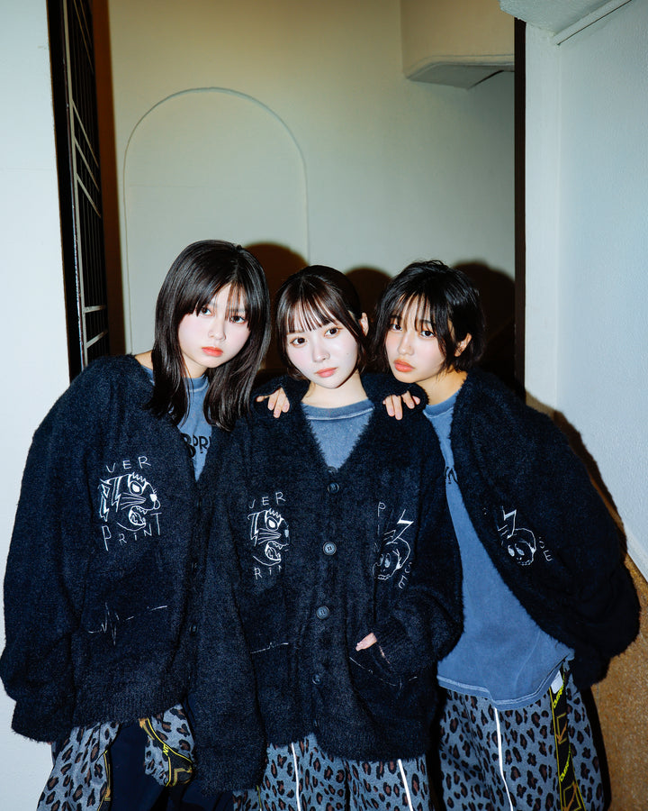 PINC NOISE MOHAIR CARDIGAN
