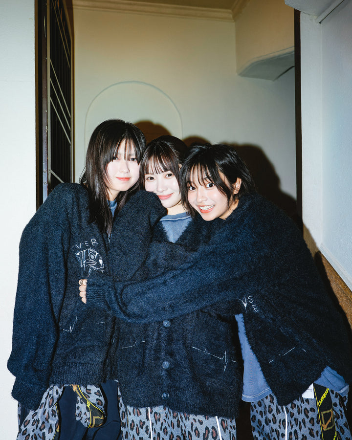 PINC NOISE MOHAIR CARDIGAN