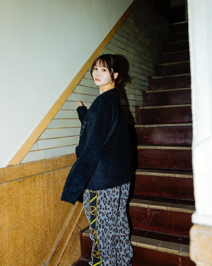 PINC NOISE MOHAIR CARDIGAN