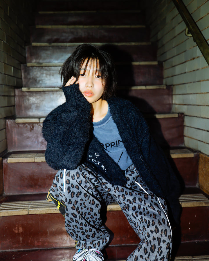 PINC NOISE MOHAIR CARDIGAN