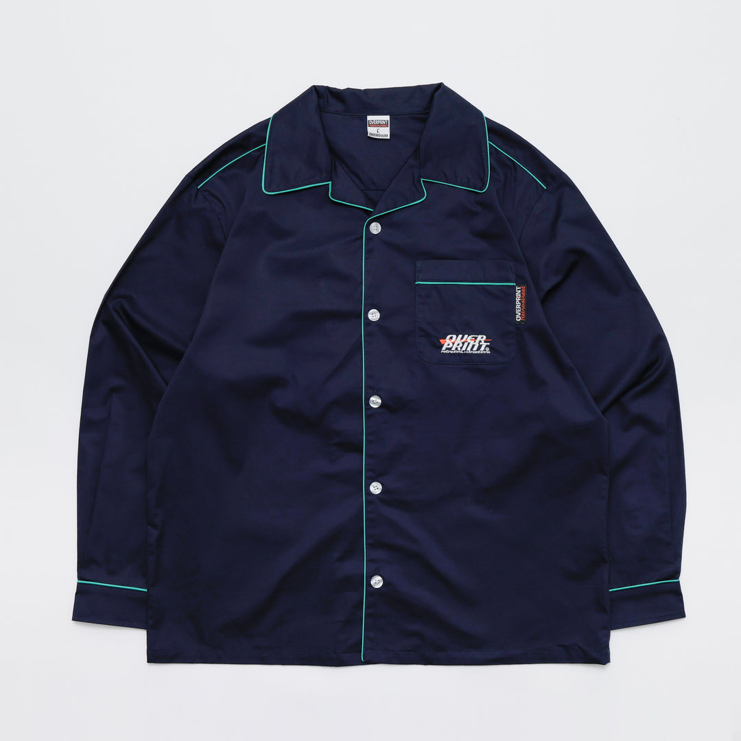 LOUNGE SCARF EMB SHIRT