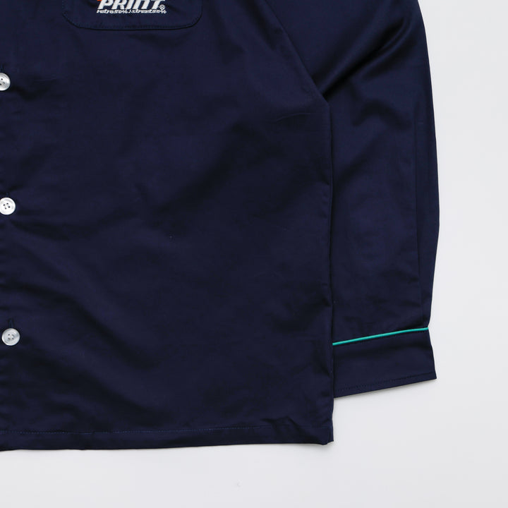 LOUNGE SCARF EMB SHIRT