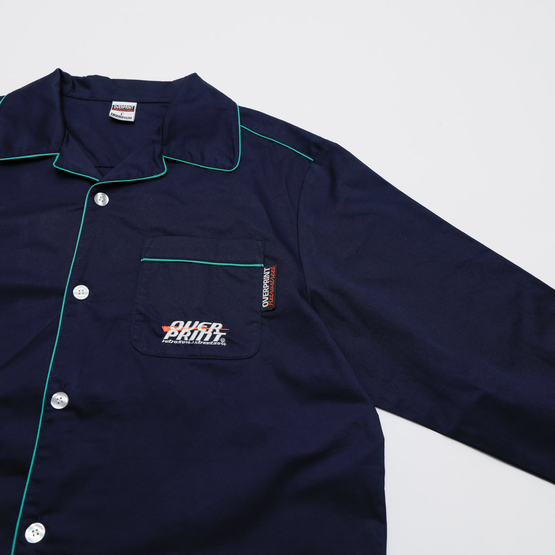 LOUNGE SCARF EMB SHIRT