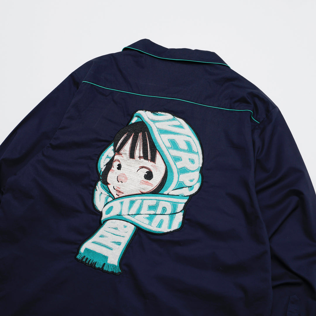 LOUNGE SCARF EMB SHIRT