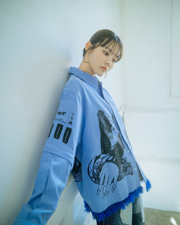 purupuru ARM ZIP SHIRTS