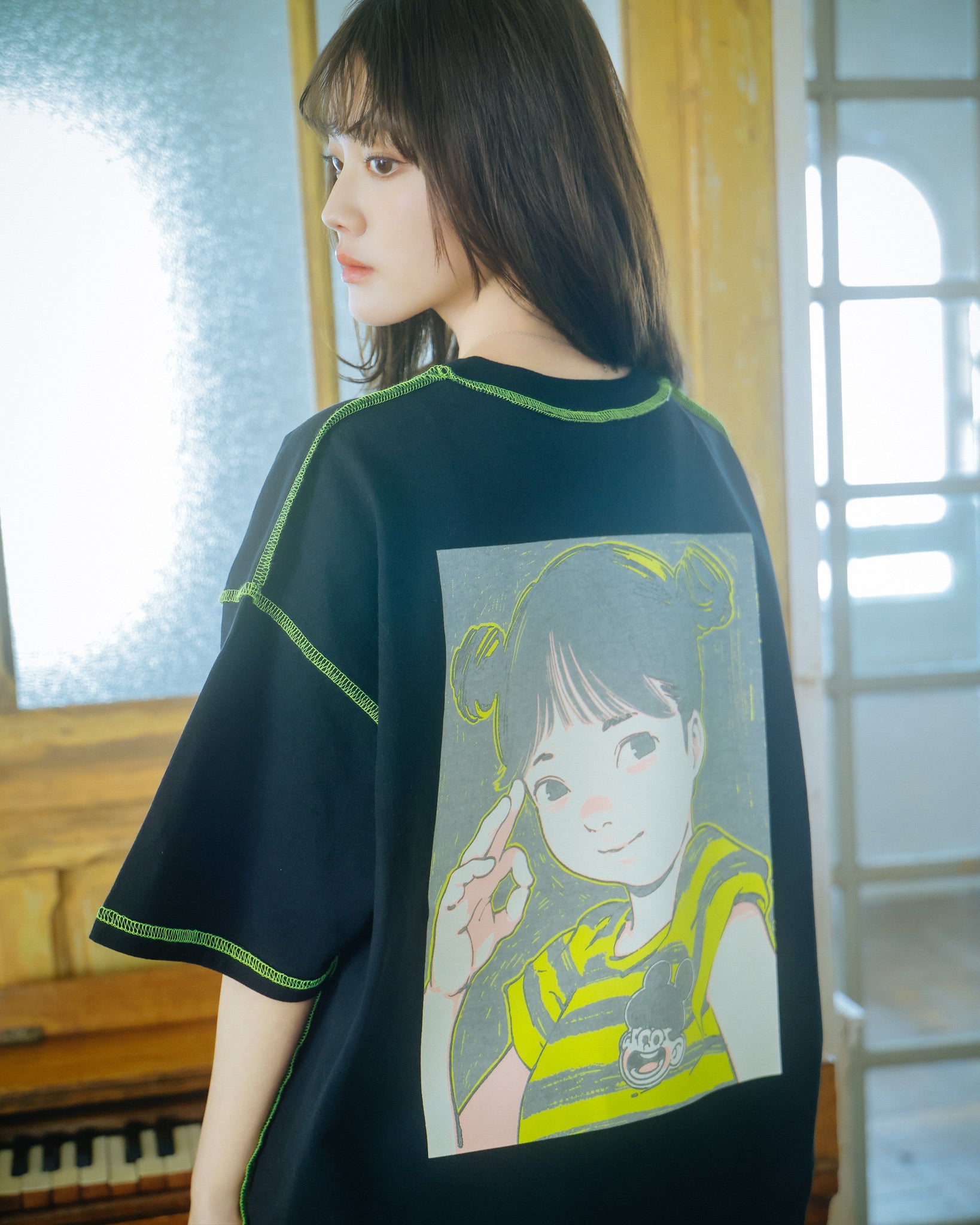POP ART Tee Ver:23 GLOW IN THE DARK – over print