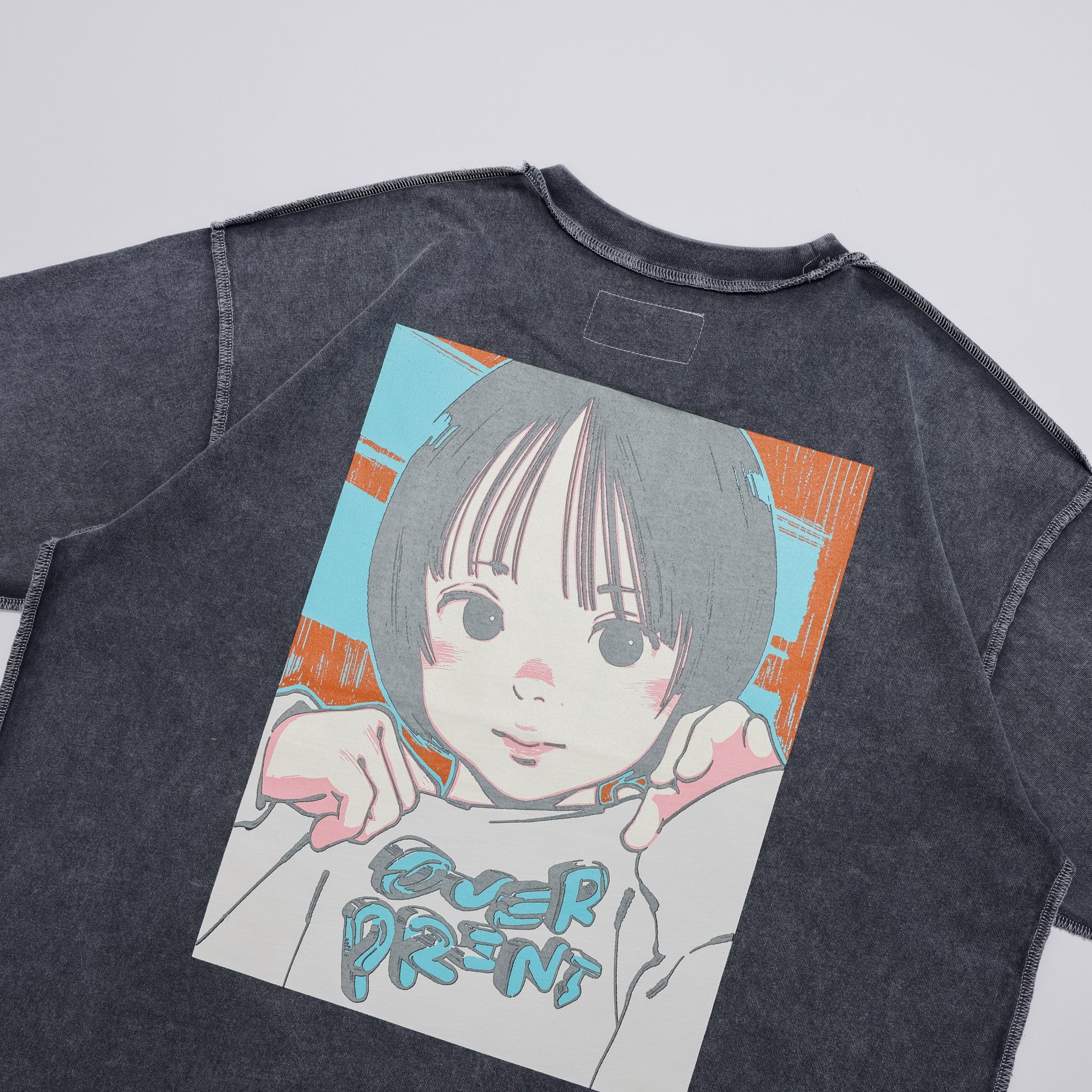 POP ART pigment Tee Ver:21 GLOW IN THE DARK – over print