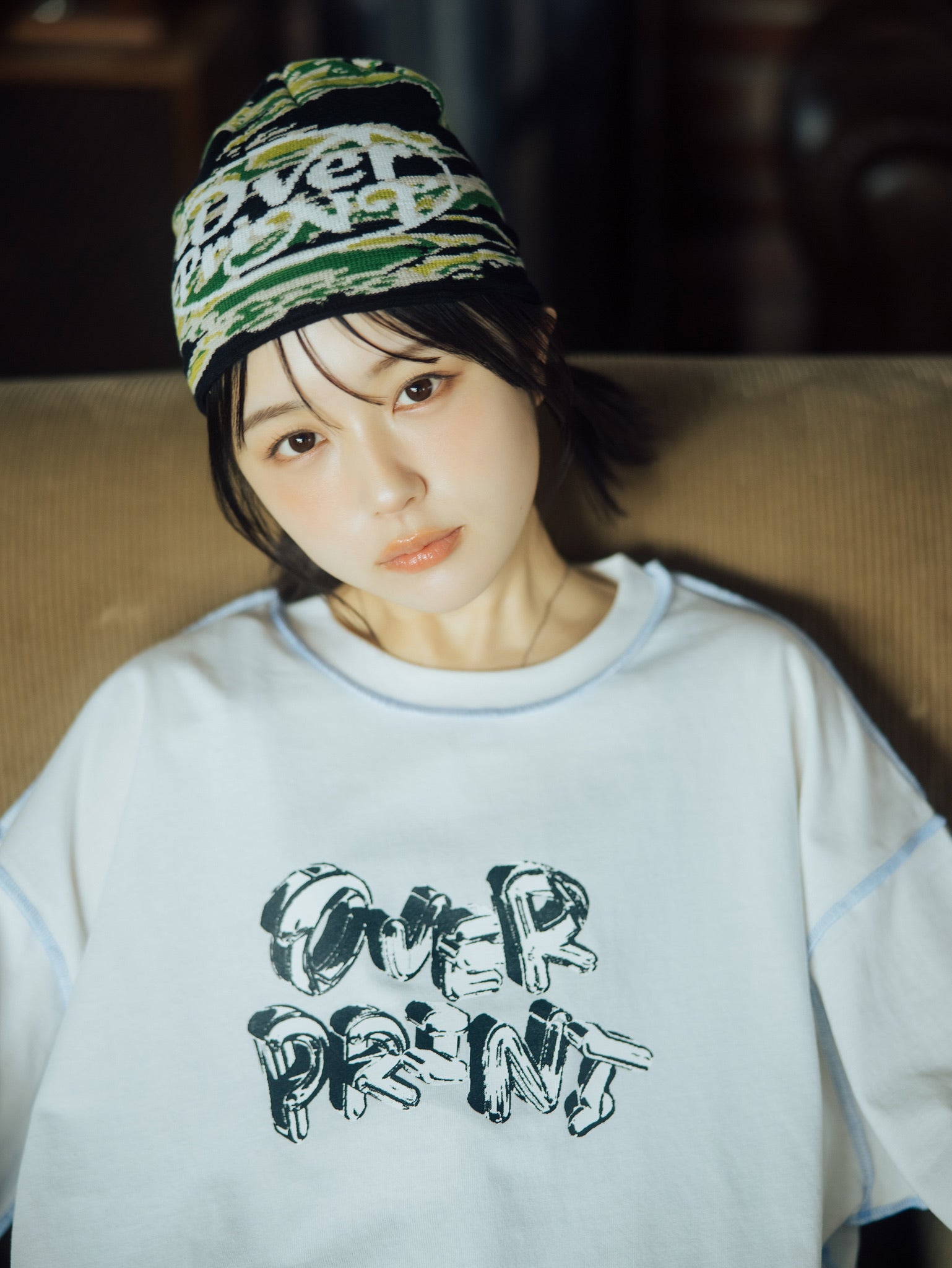 JQ knit beanie – over print