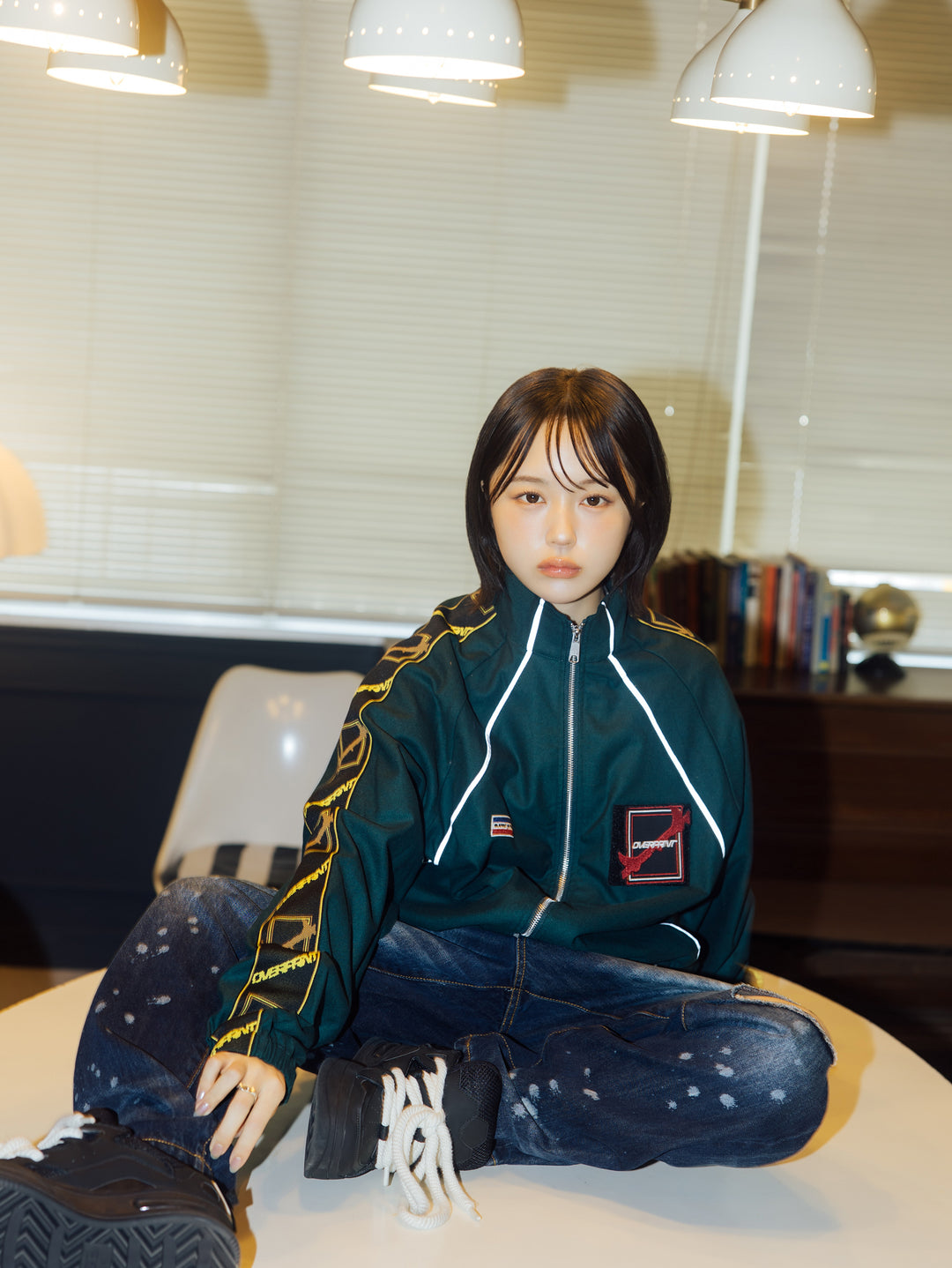 Wool jersey jacket