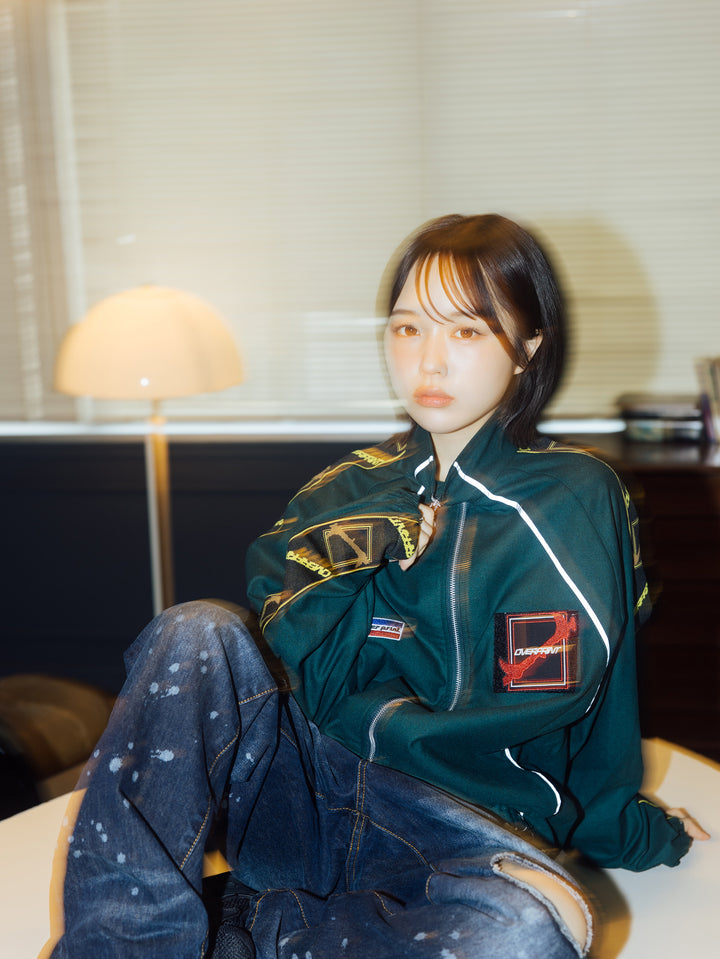 Wool jersey jacket