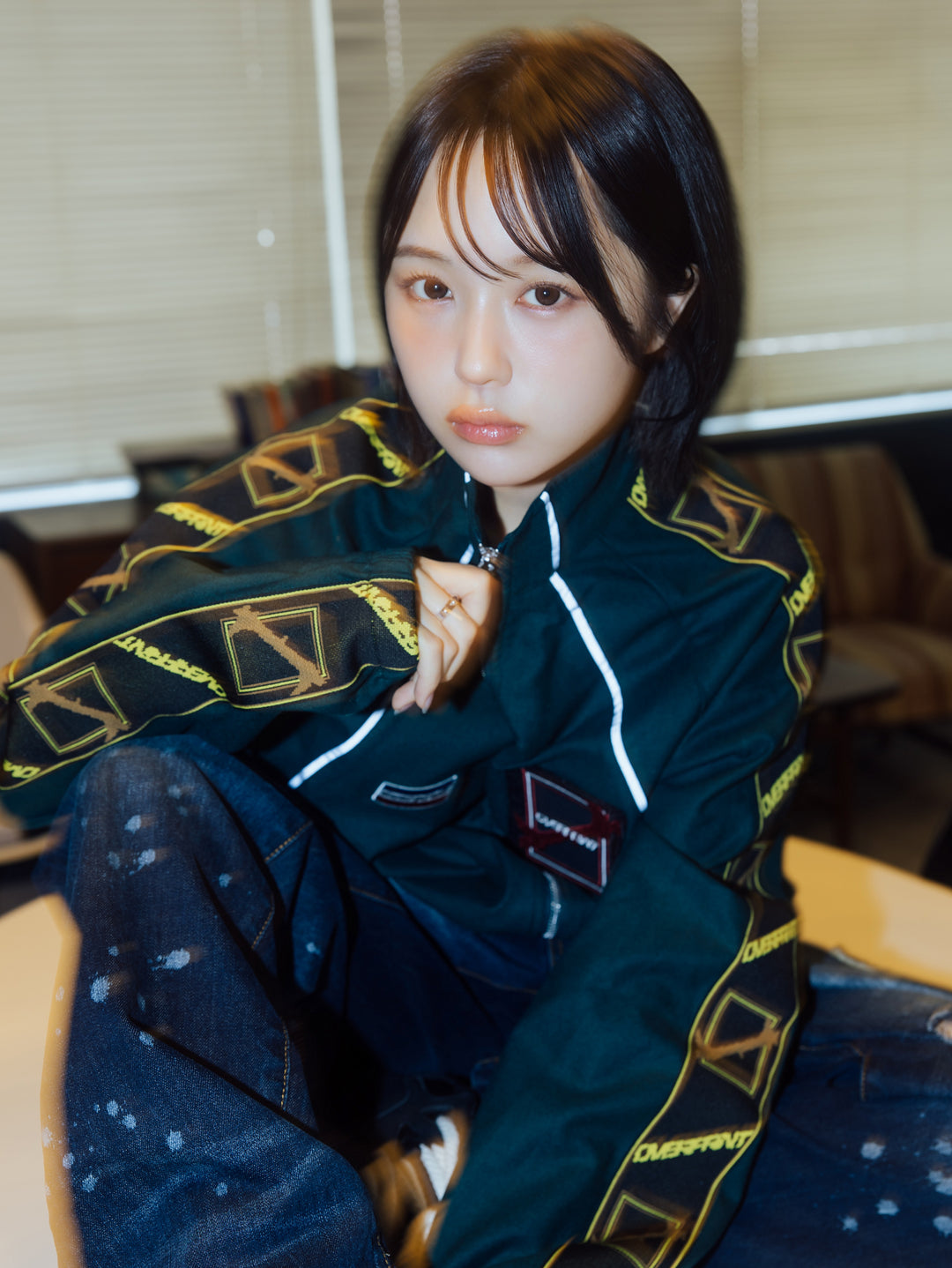 Wool jersey jacket