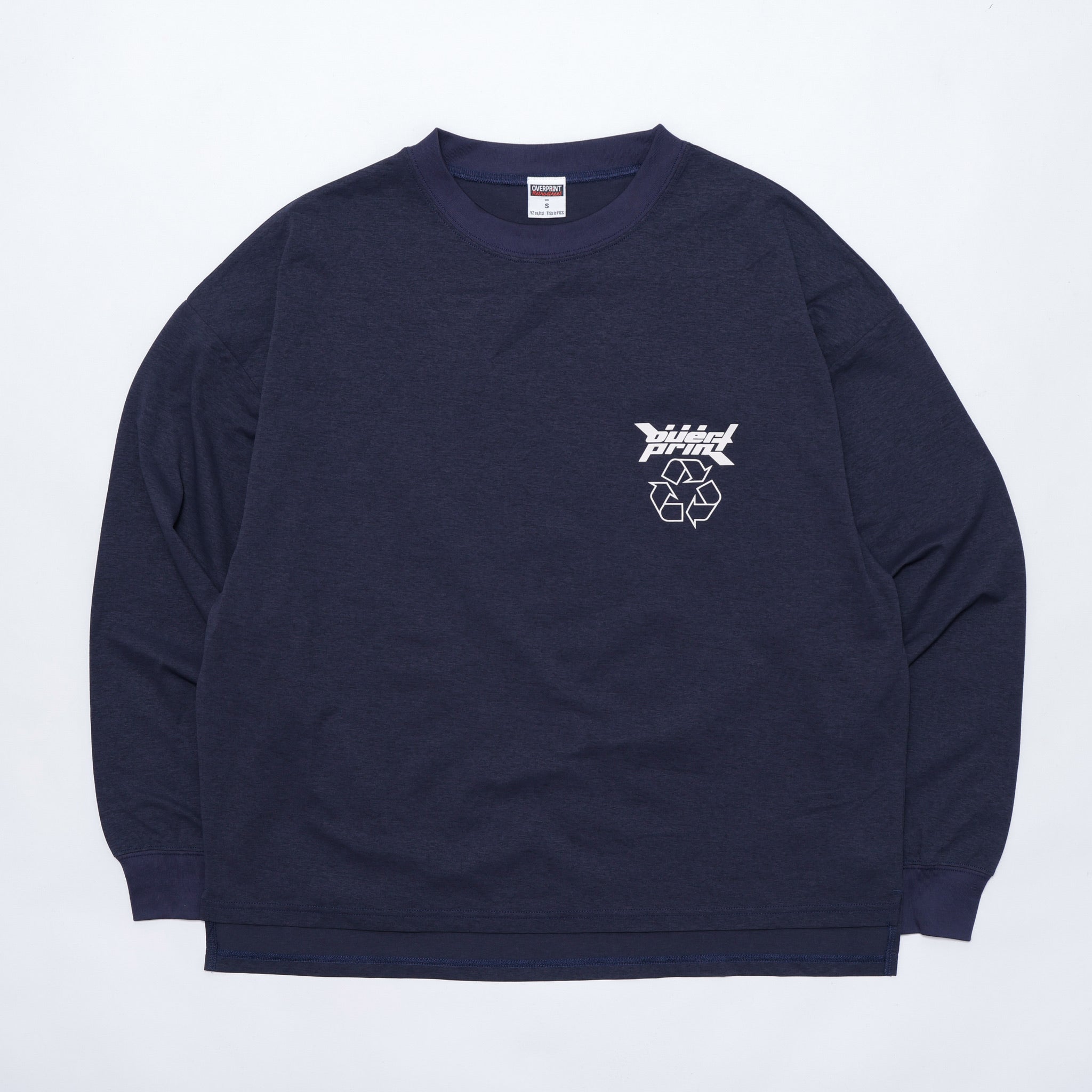 Rabbit slit LS Tee – over print