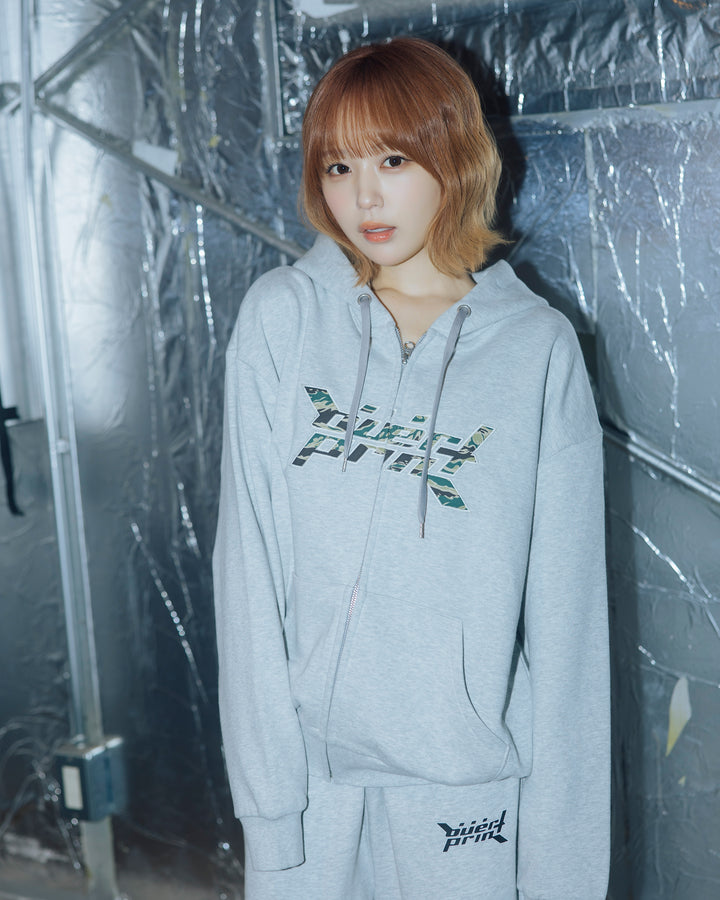 Camo Logo Zip Hoodie