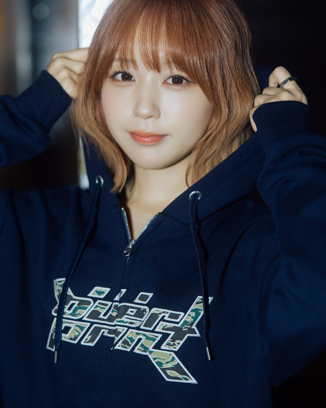 Camo Logo Zip Hoodie