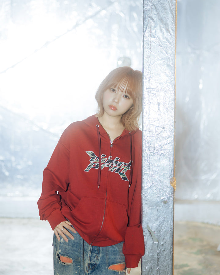 Camo Logo Zip Hoodie