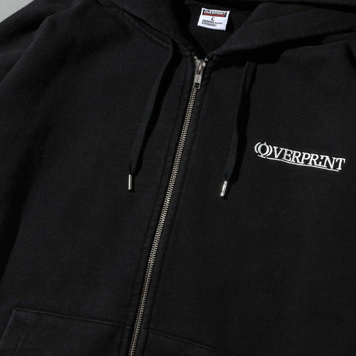 OVERPRINT  Zip Hoodie