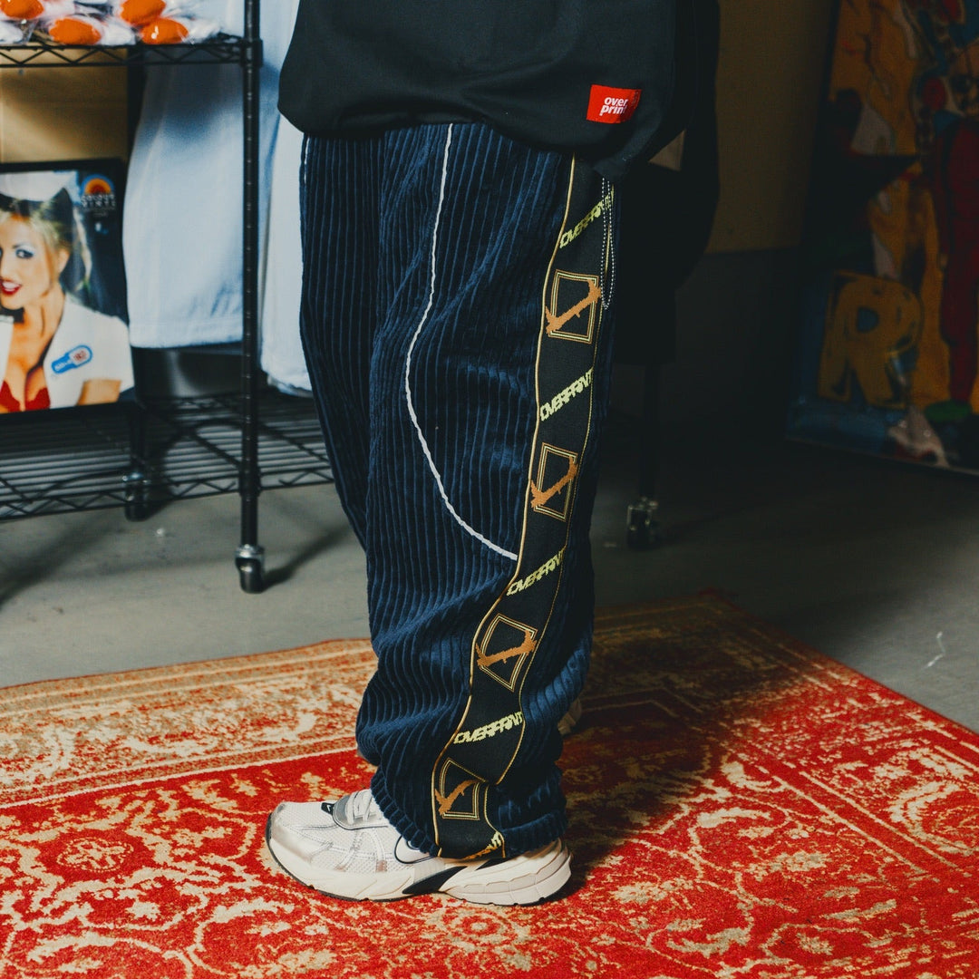 Corduroy jersey pants