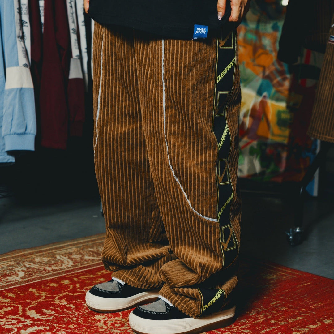 Corduroy jersey pants