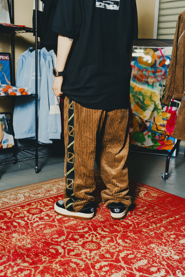 Corduroy jersey pants
