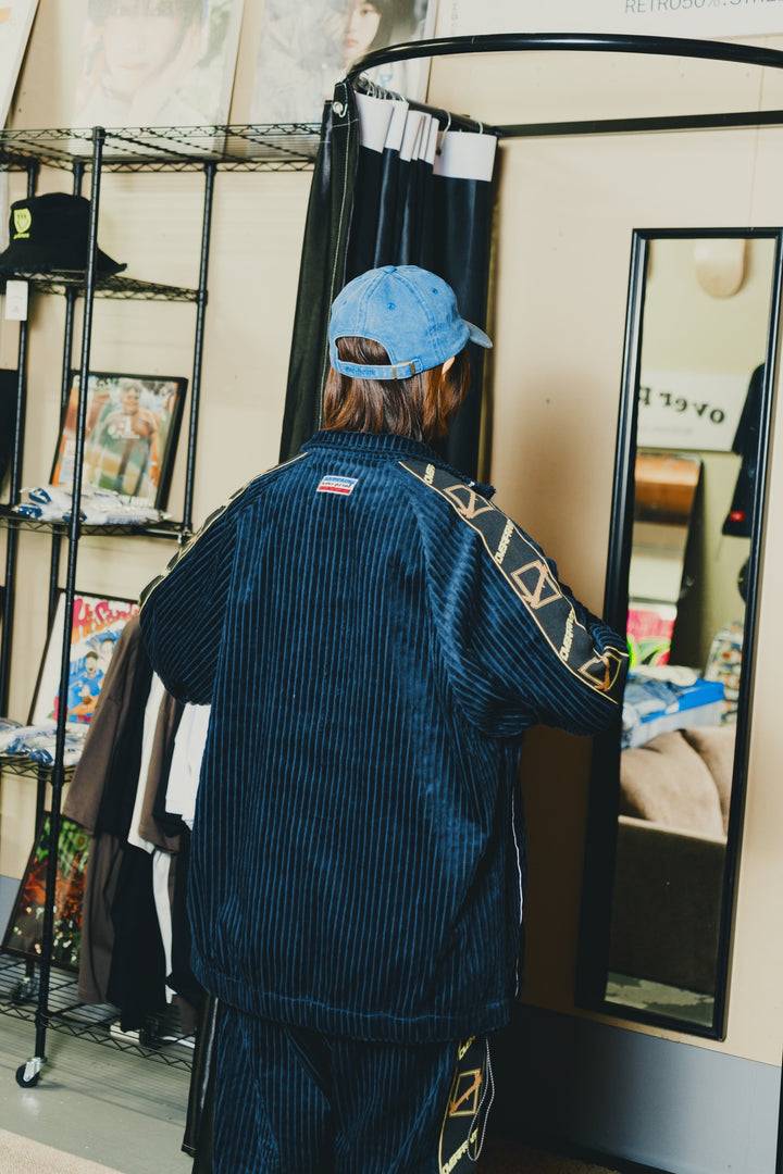 Corduroy jersey jacket