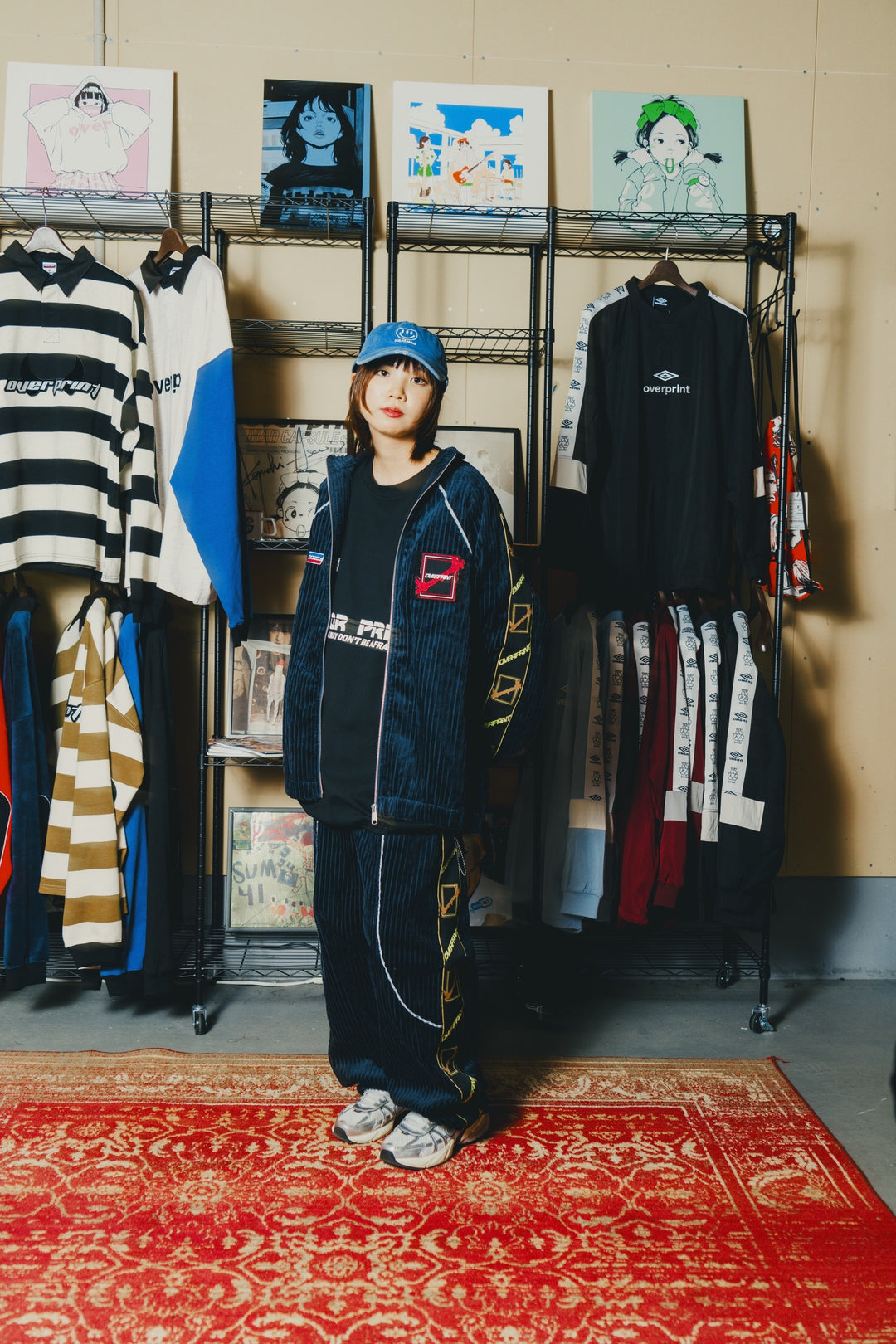 Corduroy jersey jacket